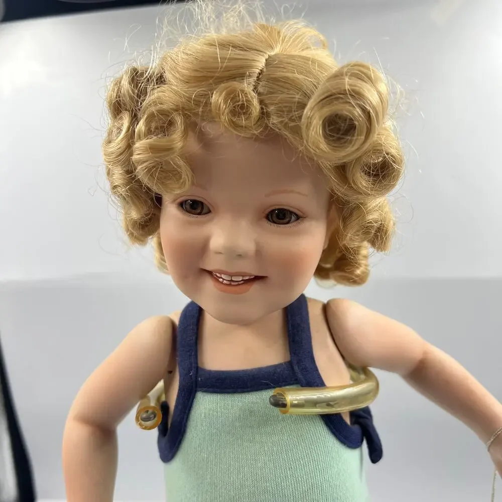 Danbury Mint Shirley Temple Elke Hutchens Bathing Beauty Porcelain Doll 18